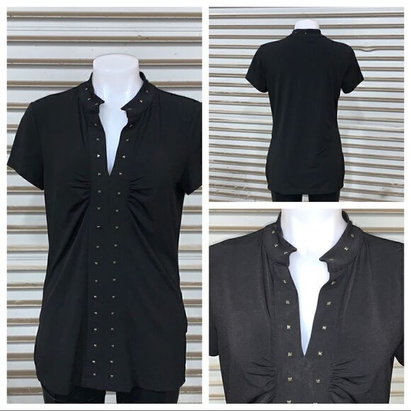 🛍️Dana Buchman black top size Small - Picture 1 of 8
